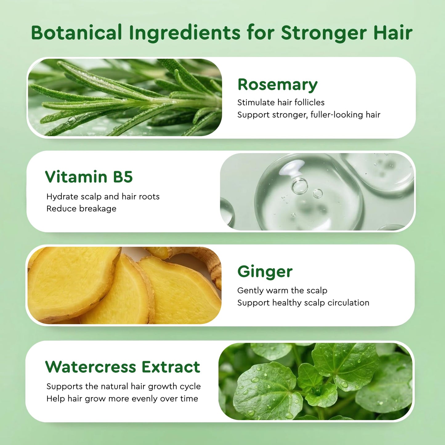COCAY HOALA VIETNAM Rosemary Hair Growth Roll On Serum with Ginger, Lightweight Hair Density Serum for Thinning Hair, Non-Greasy Scalp Care for Women & Men, Relaxation Gift for Women (0.5 Fl Oz)