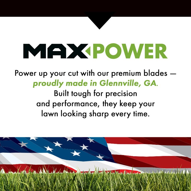 MaxPower 561544B 2-Blade Set for 46 Inch Cut MTD/Cub Cadet/Troy-Bilt Replaces 942-04244, 942-04290, 942-04244A, 742-04290, 742-04244, Black