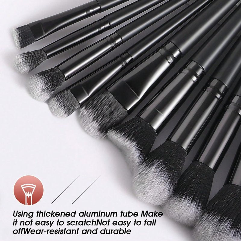 KUORYZAL Black Makeup Brushes Set Professional 70Pcs with Case Premium Synthetic for Foundation Concealer Blush Eyeshadow Powder Contour Makeup Brush Kit Face Eye Make up Brushes & Tools