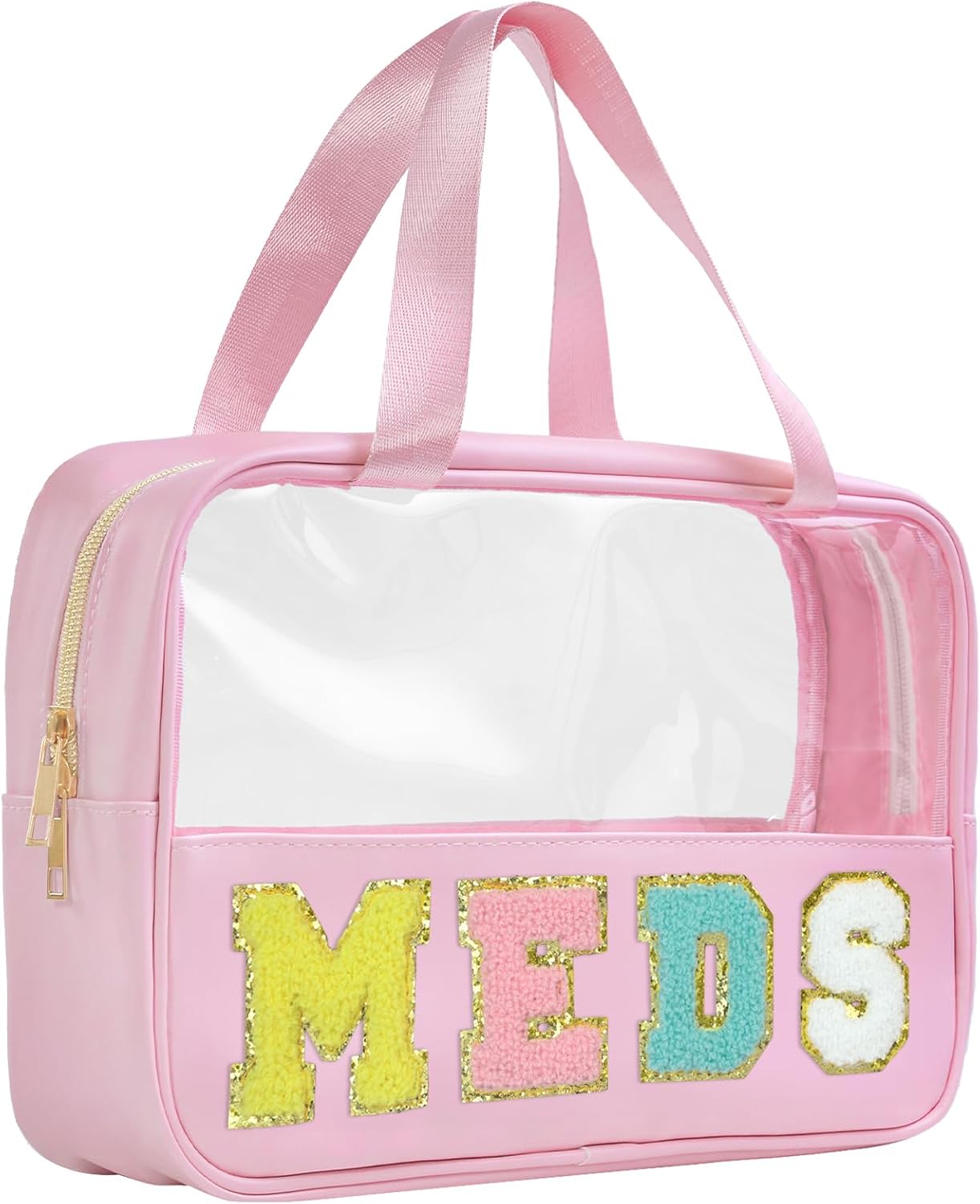 Ballet Bag - Preppy Chenille Letter Makeup Organizer | Waterproof Storage Case for Girls 4-6