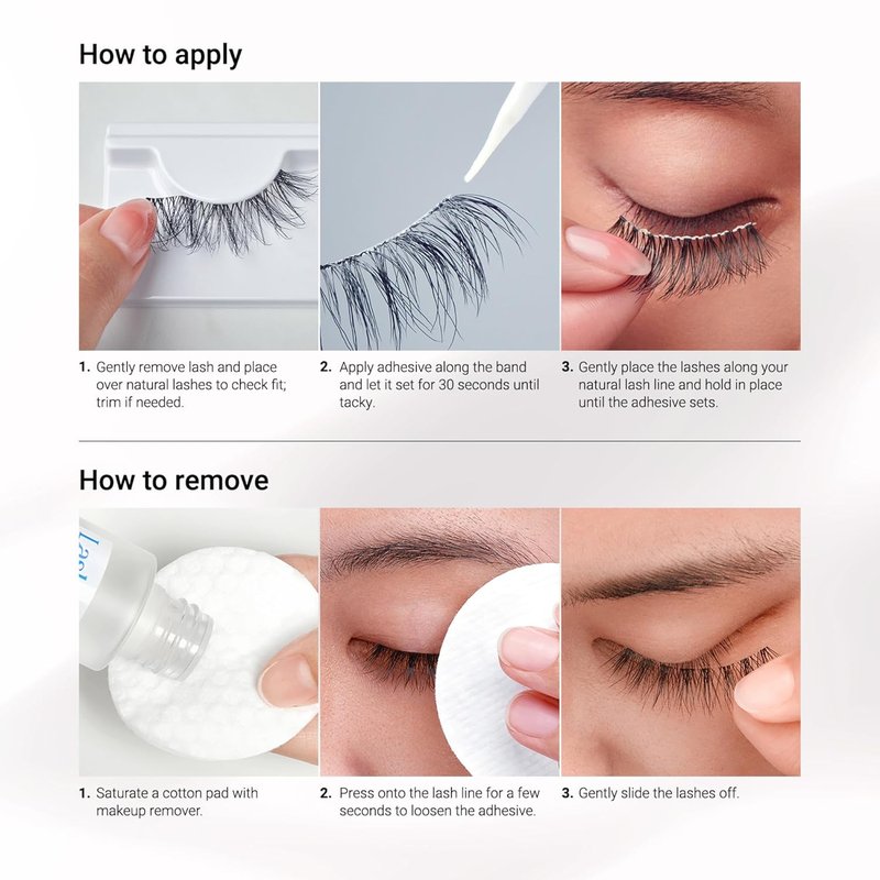 Kiss False Eyelashes - Natural Wispy 14mm Strip Lashes | 5 Pairs, Reusable, Lightweight, Easy Application