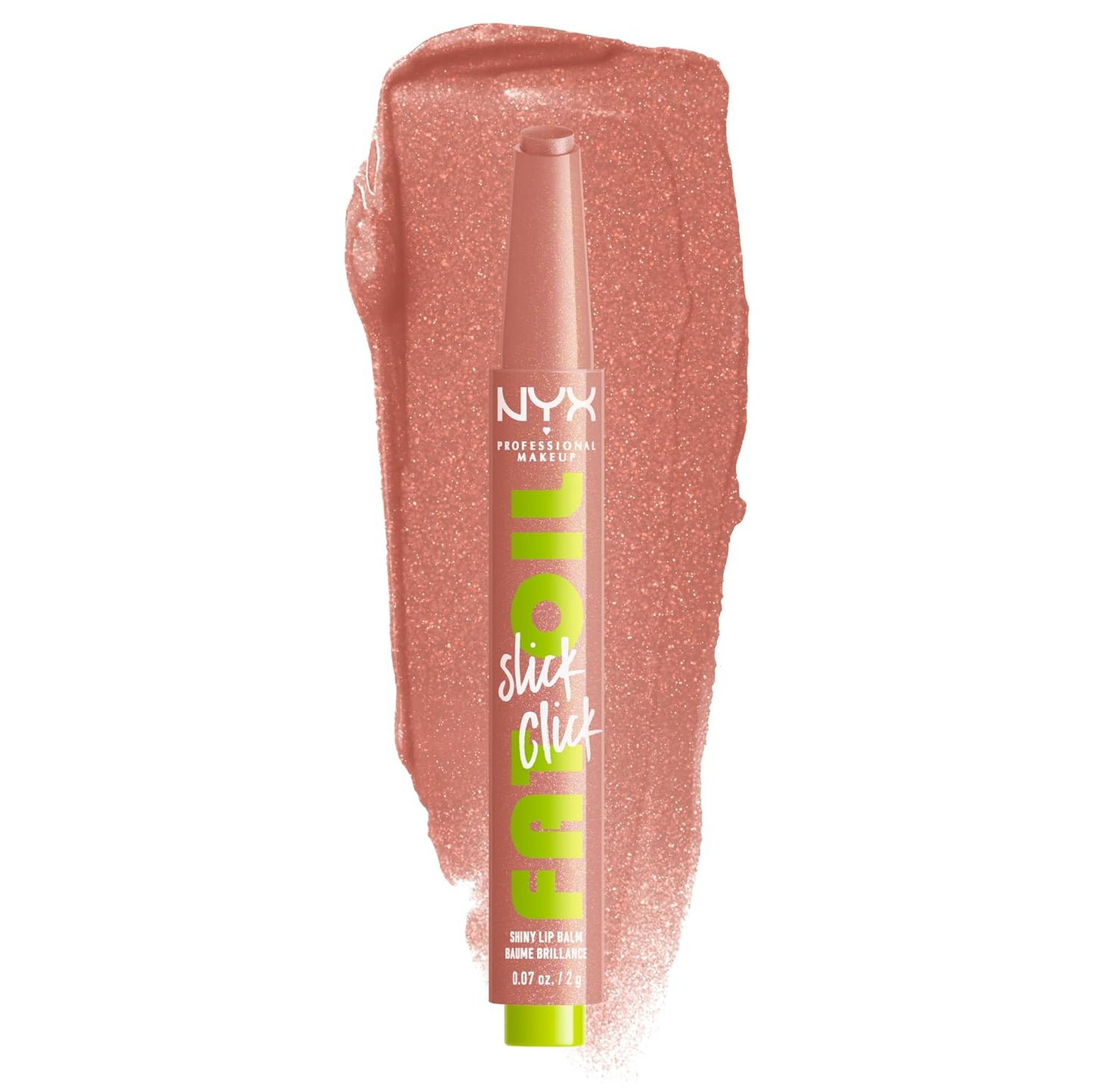NYX Professional Makeup Fat Oil Slick Click | Lightweight, Buildable Vegan Lip Balm - Richly Pigmented, No Filter Needed