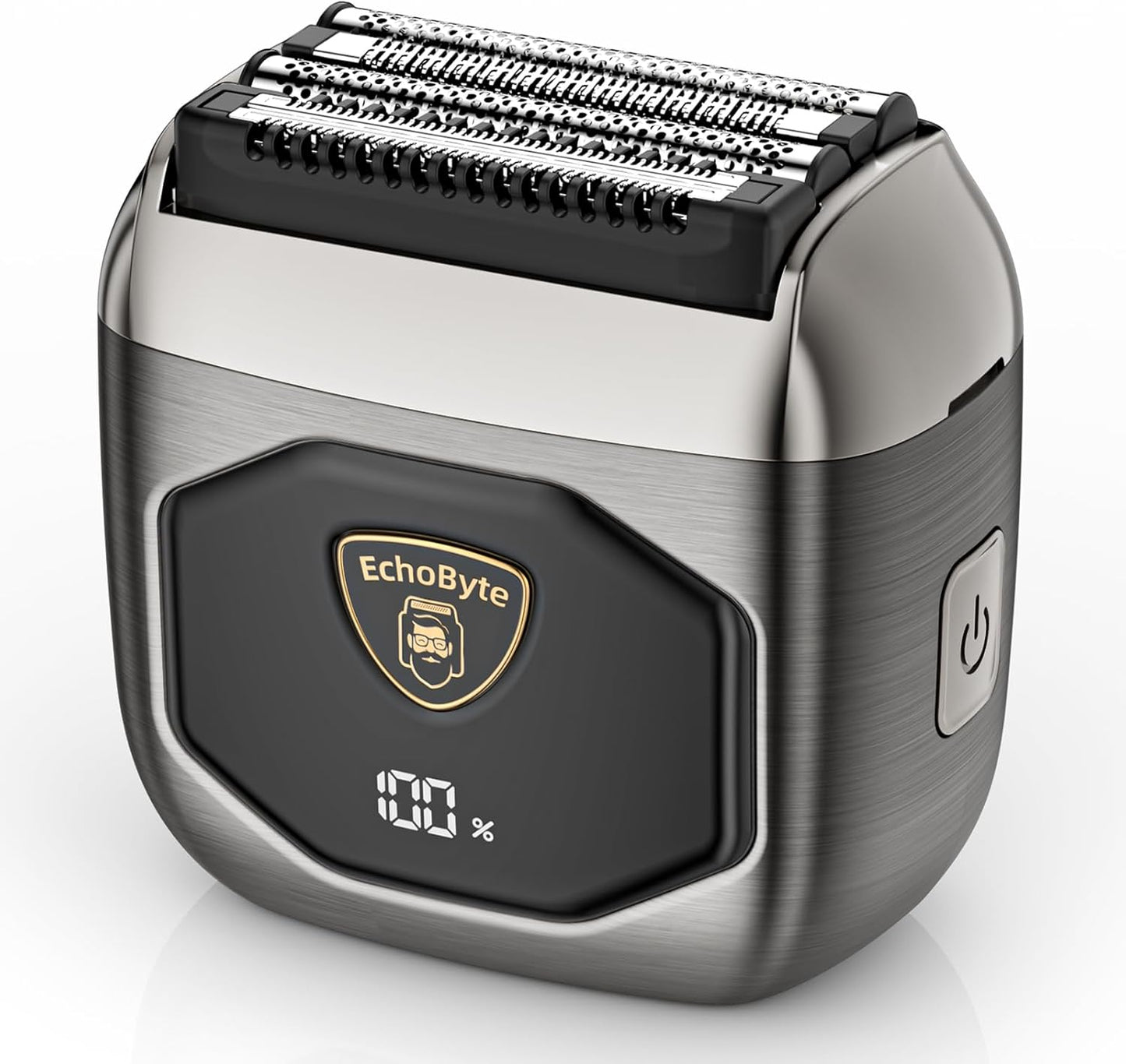 Full Metal Electric Foil Shaver for Men - IPX7 Waterproof, 4 Floating Blades, USB-C Rechargeable, Quiet Travel Groomer
