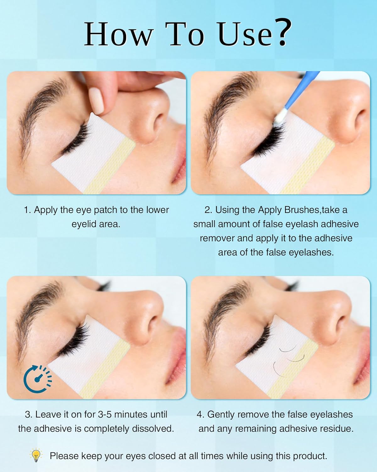Eyelash Extension Remover Cream - Gentle Chamomile Formula for Non-Irritating Professional Removal | 01