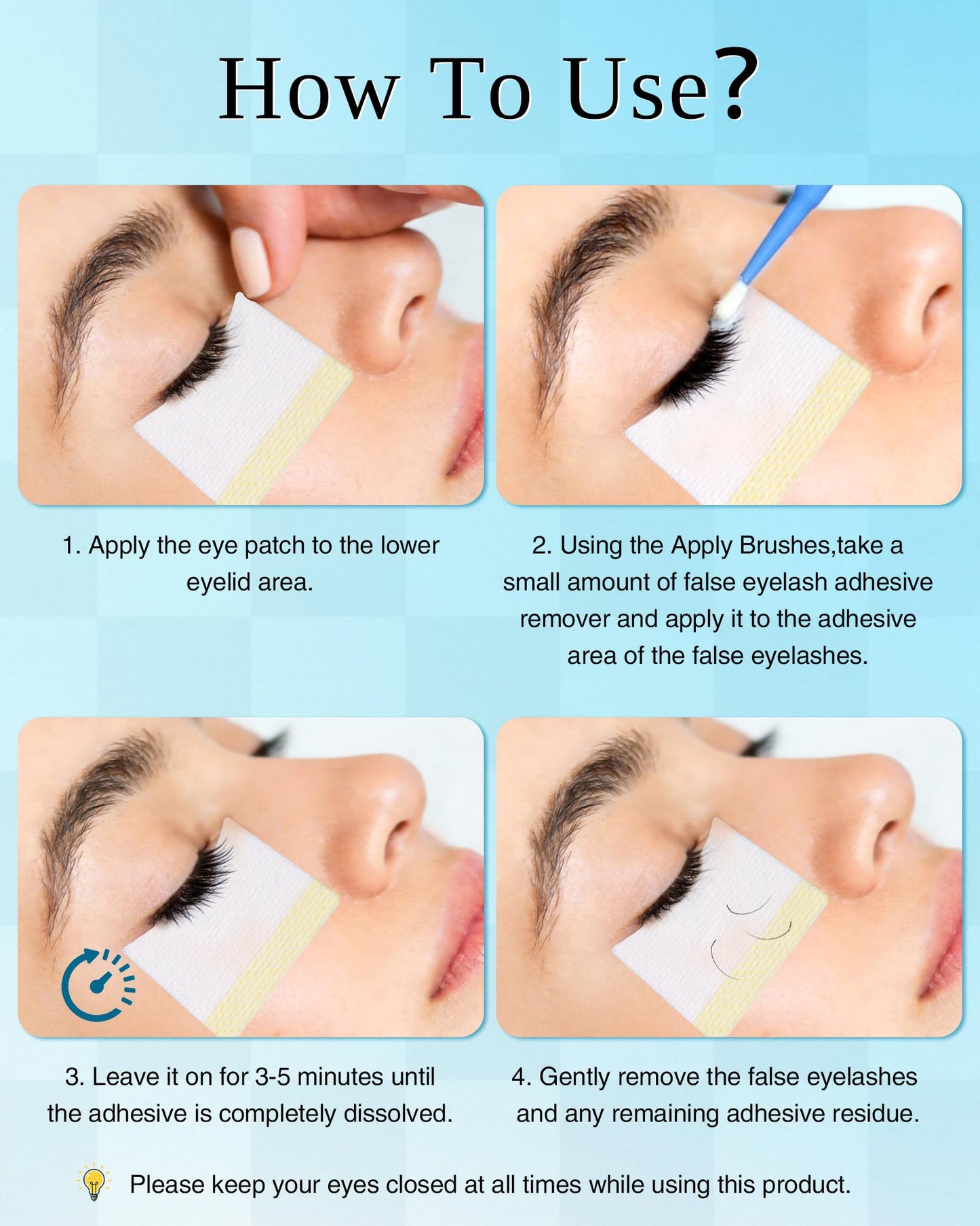 Remover Eyelashes Extension Gentle Cream - Obeyalash Eyelash Extensions Remover, with Chamomile Gentle Formula Individual Lashes, Non-Irritating, Professional Removal for Extensions with Tools (01)