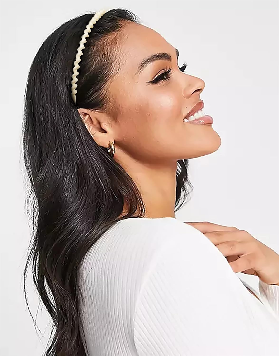Plastic Hair Bands with Teeth - 10 Pack Non-Slip Comb Headbands for Women & Girls | Hair Accessories