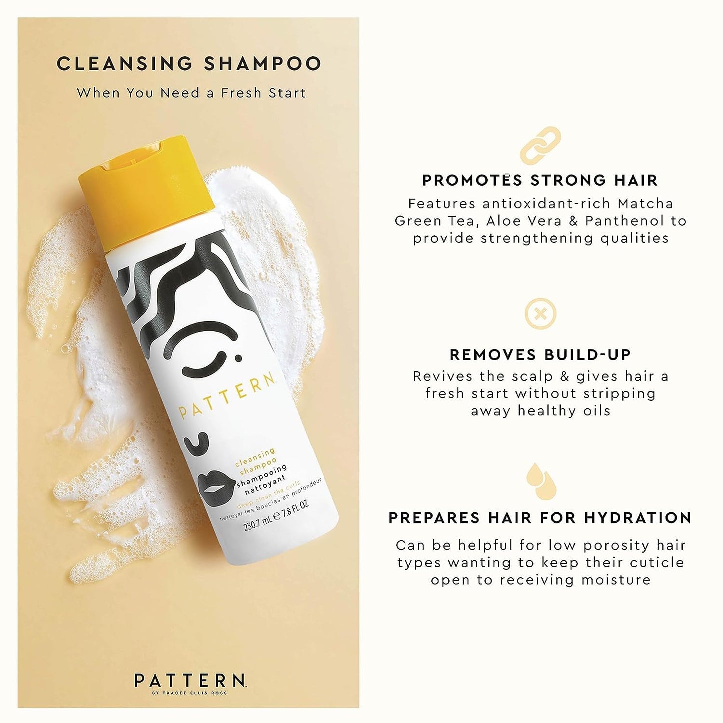 PATTERN Beauty by Tracee Ellis Ross Texture Travel Kit for Curly & Coily Hair, 3a-4c, Includes 3 oz Leave-In Conditioner, Intensive Conditioner, Cleansing Shampoo