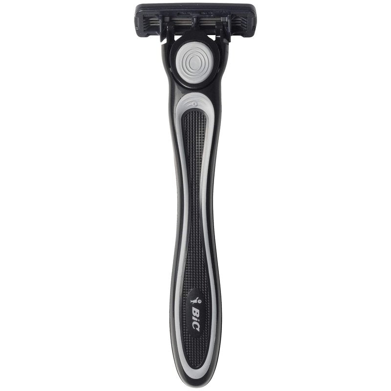 BIC Flex 4 Sensitive Hybrid Men's 4-Blade Disposable Razor, 1 Handle and 12 Cartridges