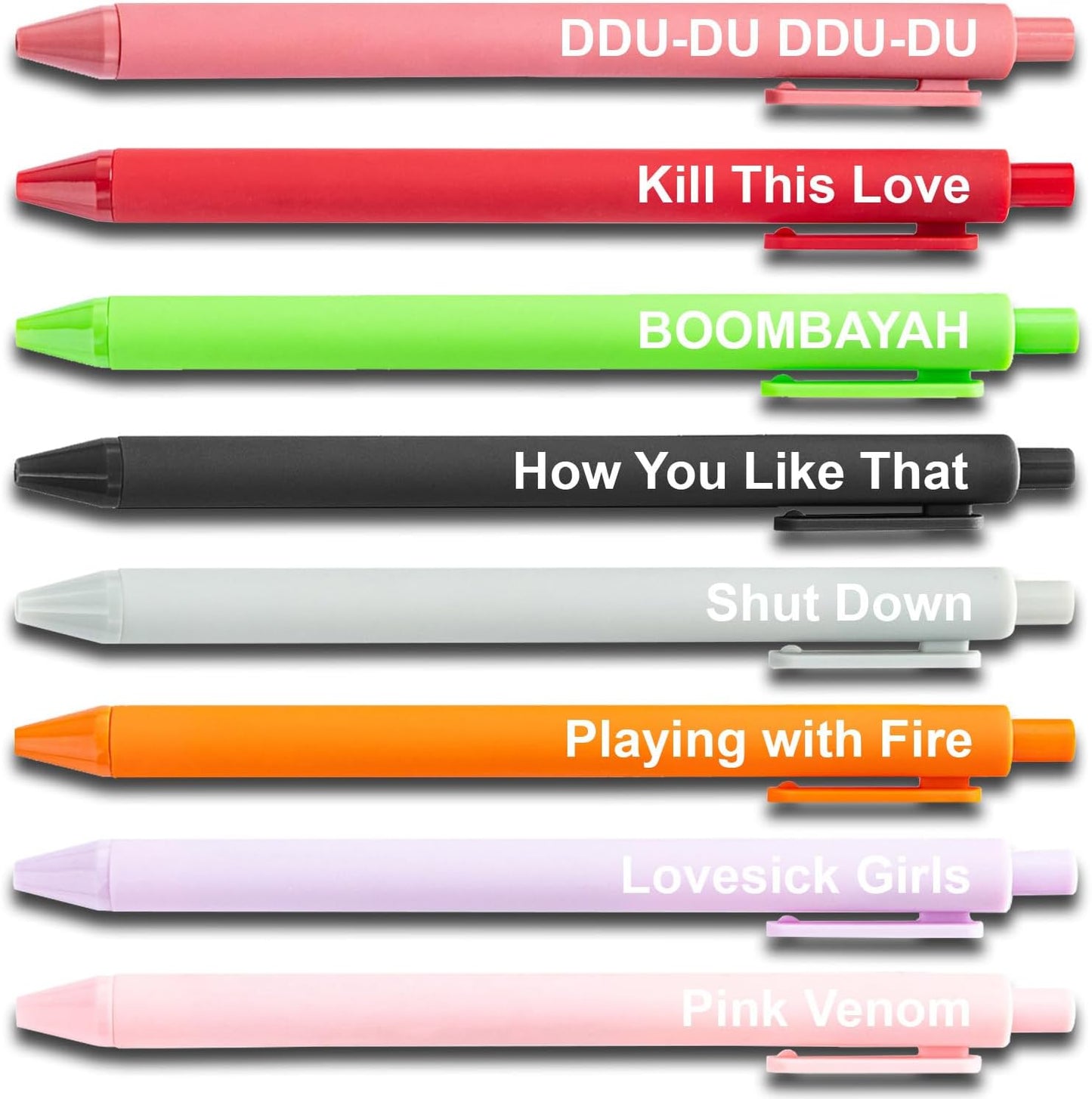 Kpop Gel Pens - Cute Office Supplies for Music Fans | Aesthetic Birthday Party Favors for Girls
