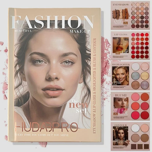 K'APEINE 67 Colors Makeup Palette, Foldable 5-in-1Face, Eyes & Lips | Contour, Blush, Highlighter & Eyeshadow | Highly Pigment Long-Lasting Multipurpose Makeup Kit Eyeshadow Palette for Women