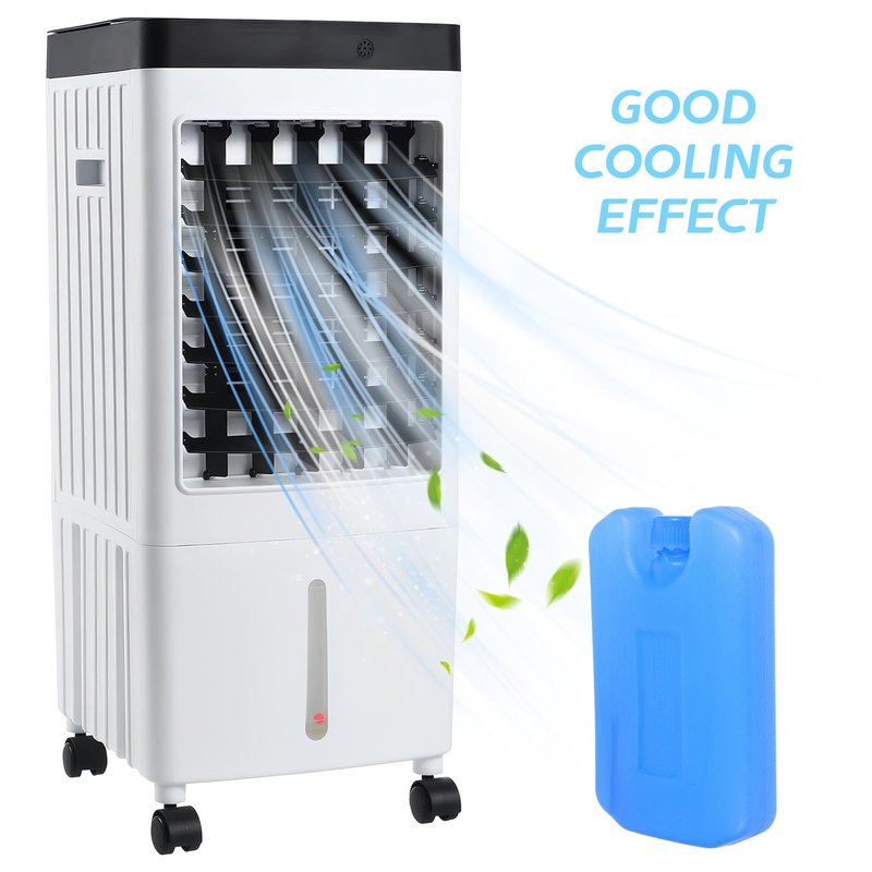 Housoutil Reusable Ice Packs, 4pcs Reusable Ice Blocks for Portable Air Conditioner Medium Freezable Cooling Packs for Evaporative Cooler Lunch Box Fan