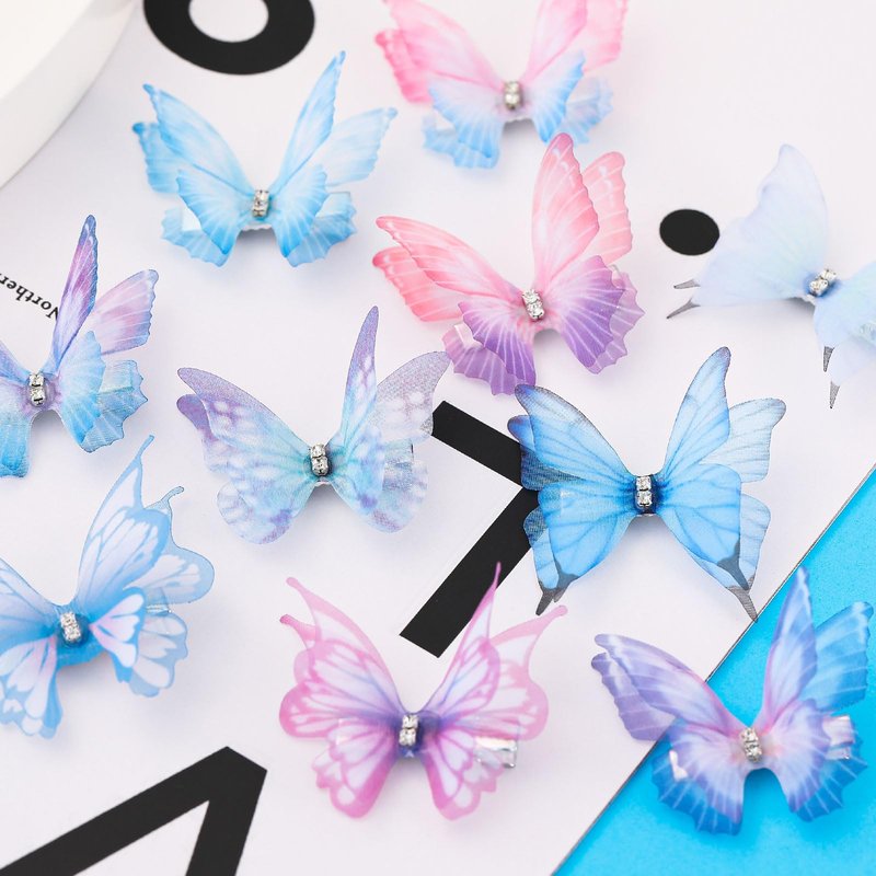 20Pcs Rhinestone Y2K Glitter Hold Hair Jaw Clips, Cute Hair Claws, and Butterfly Clips for Teens Women - Gifts