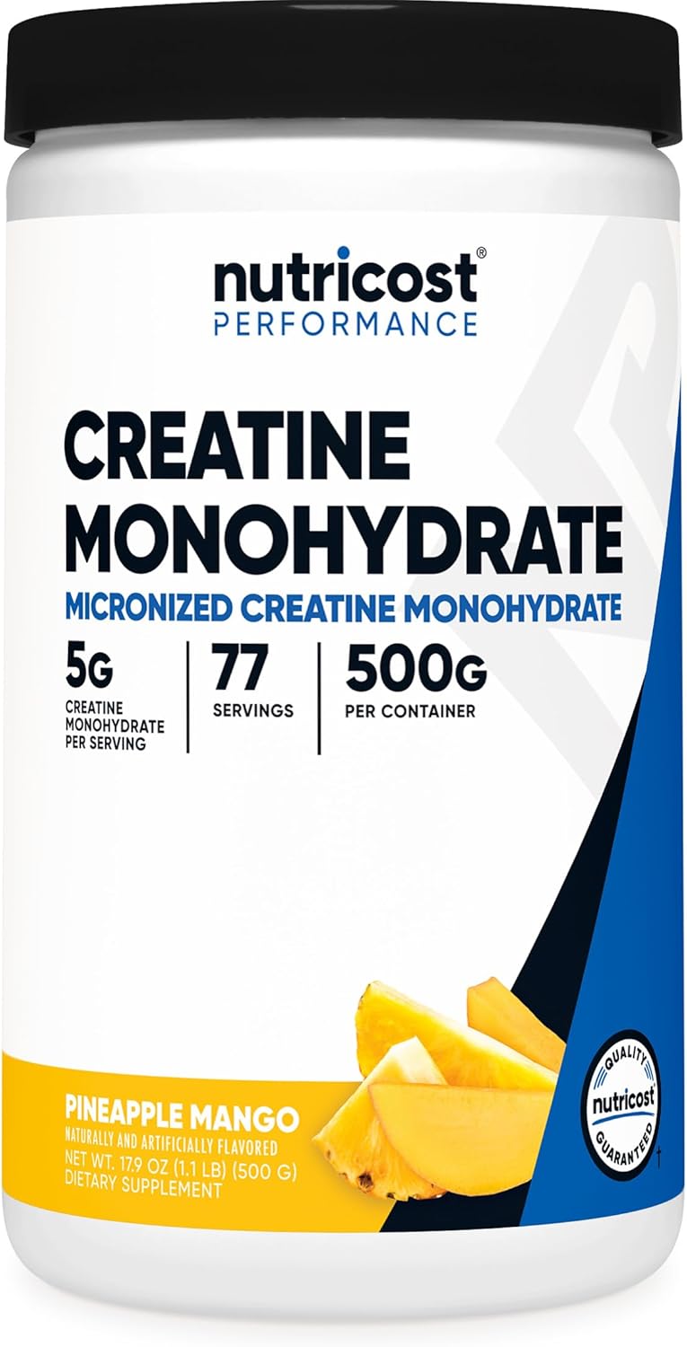 Creatine Monohydrate Micronized Powder - 5000mg Per Serving | 500g (17.9 Oz) - 100 Servings