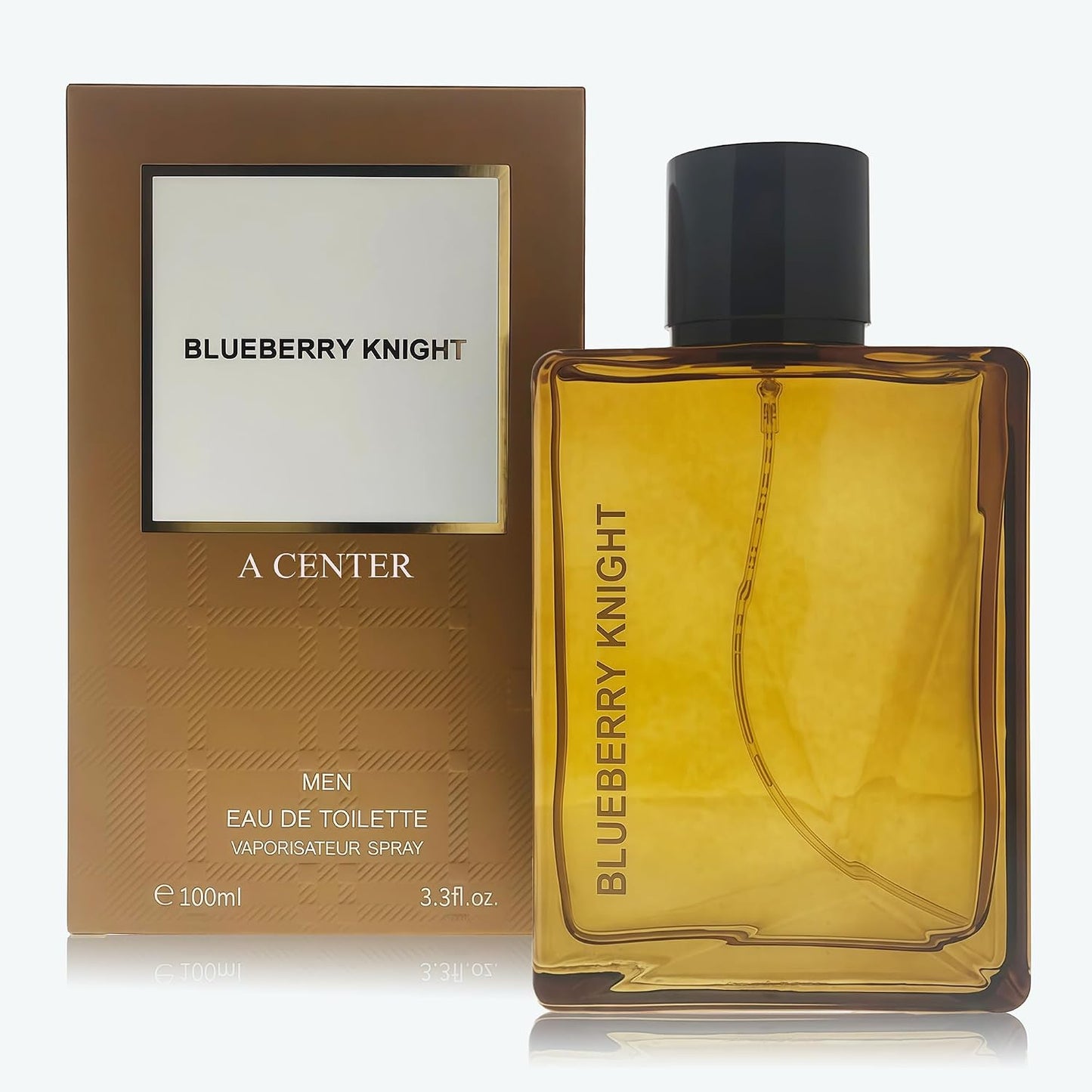 A CENTER Cologne for Men - 3.4 Fl Oz Alcohol-Free Eau de Toilette Spray | Bergamot, Amber & Vanilla Fragrance