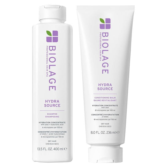 Hydra Source Shampoo & Conditioning Balm Set | Deep Hydration for Dry Hair, Infused with Aloe & Hyaluronic Acid