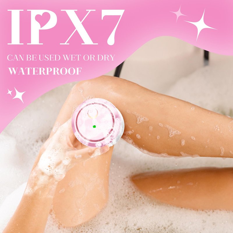Electric Razors for Women Legs - Flawless Electric Shaver for Women with Magnetic Floating Head, Wet/Dry Hair Remover for Sensitive Skin, Easy to Use with Anti-Slip Strips, Pink