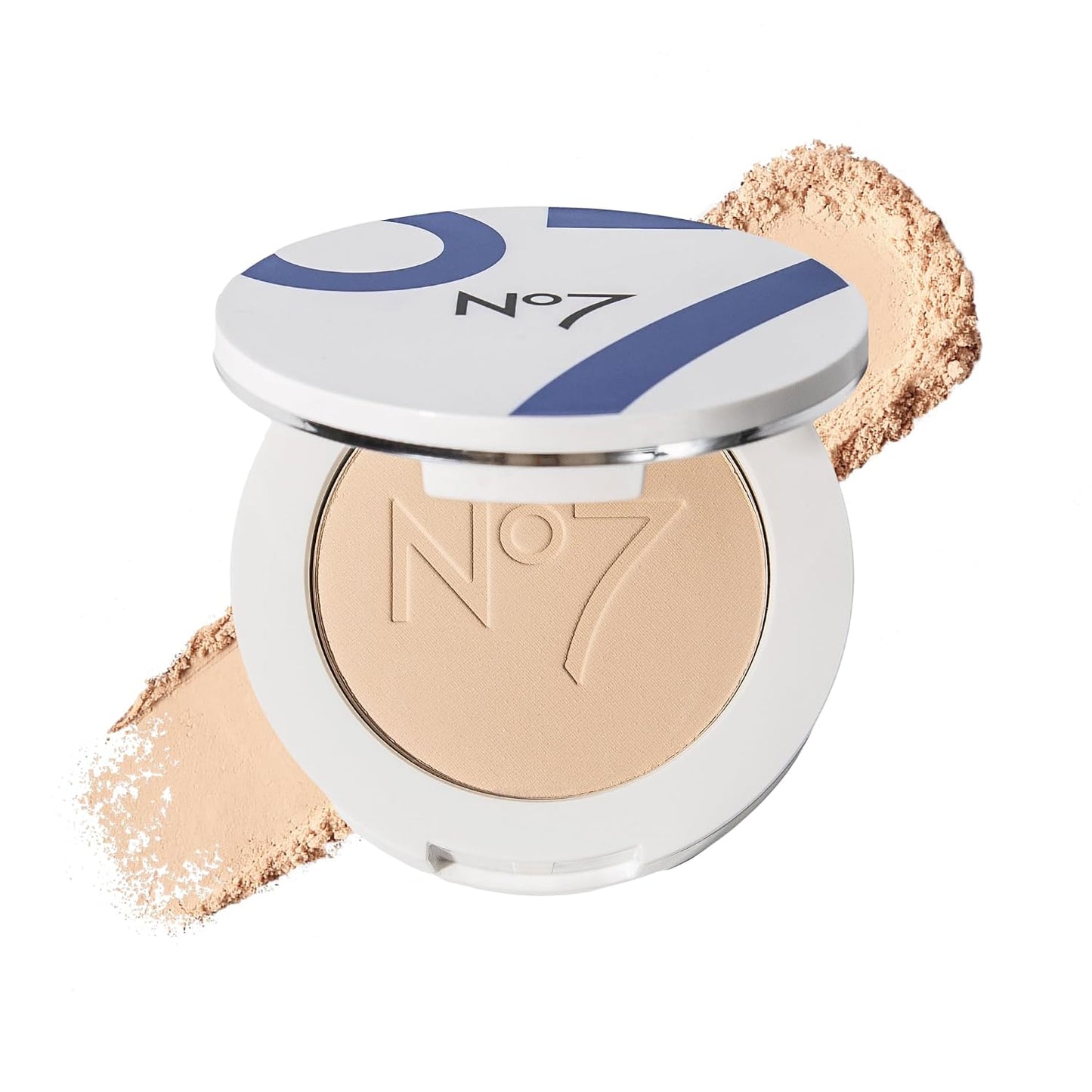No7 Lift & Luminate Triple Action Powder - Pressed Makeup Setting Powder for Face | Reduces Fine Lines & Enhances Glow (10g)