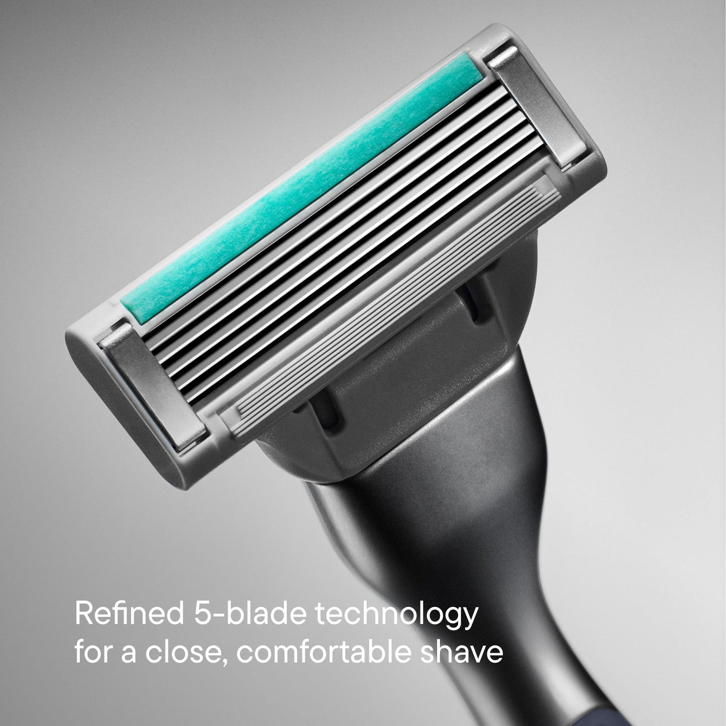Harry's Plus Razor Refills - 4 Cartridges with Travel Blade Cover - Compact Cartridge Design for Precise Control - Shaving Kit for Men - Only Compatible with Harry's Plus Handles