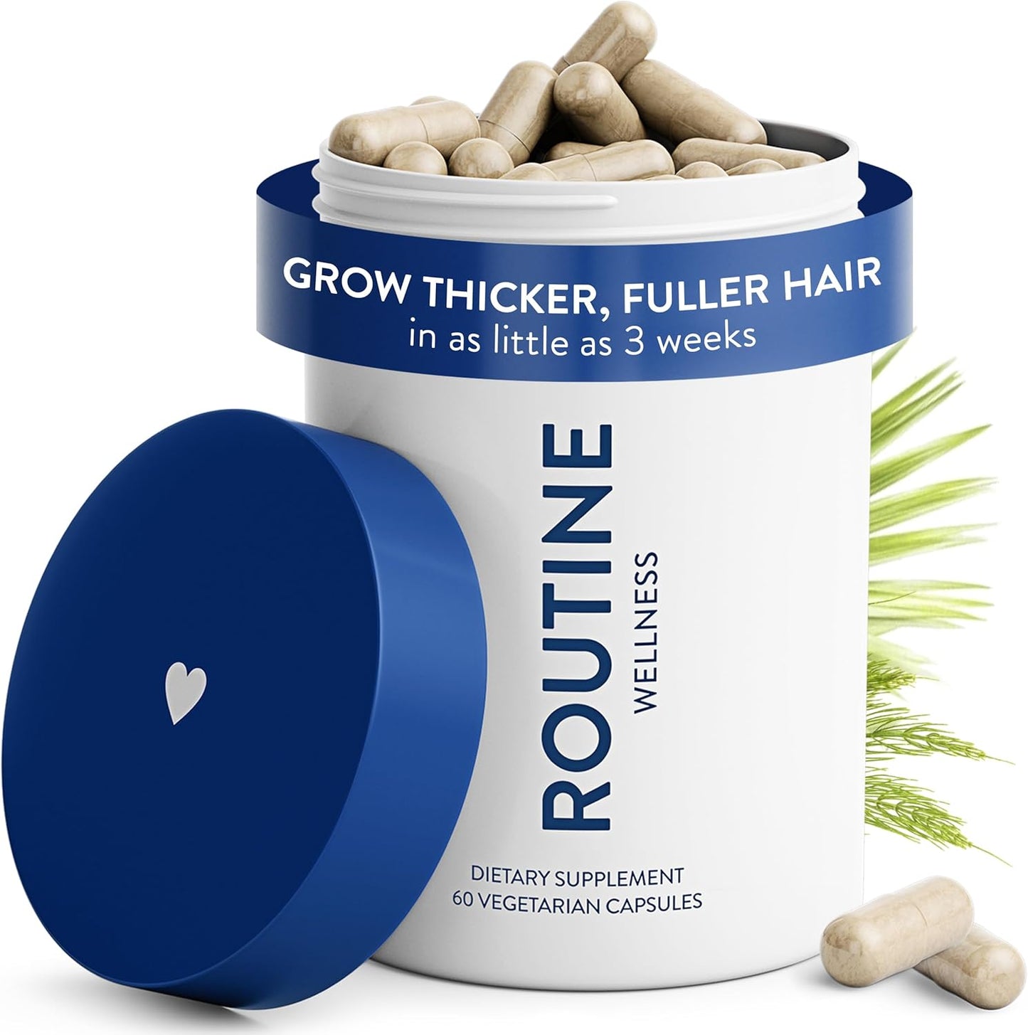Hair Growth Supplement - Clinically Tested Biotin Formula for Thicker, Fuller Hair | Vegetarian, Gluten-Free, 30-Day Supply