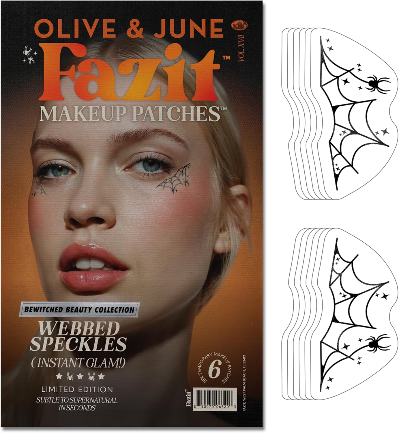 Soccer Face Stickers - Waterproof Glitter Makeup Patches for Game Day Glam | Red, Blue & Silver (6 Pack)