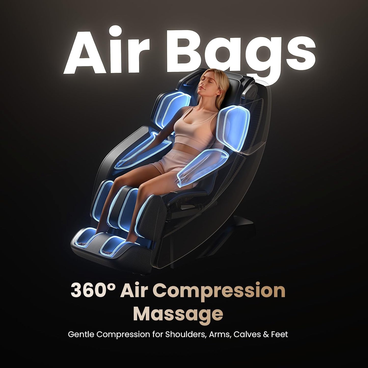 iMaster Pro 4D Full Body Massage Chair - Zero Gravity SL-Track Recliner with Voice Control & Heat | Ideal for Tall Users