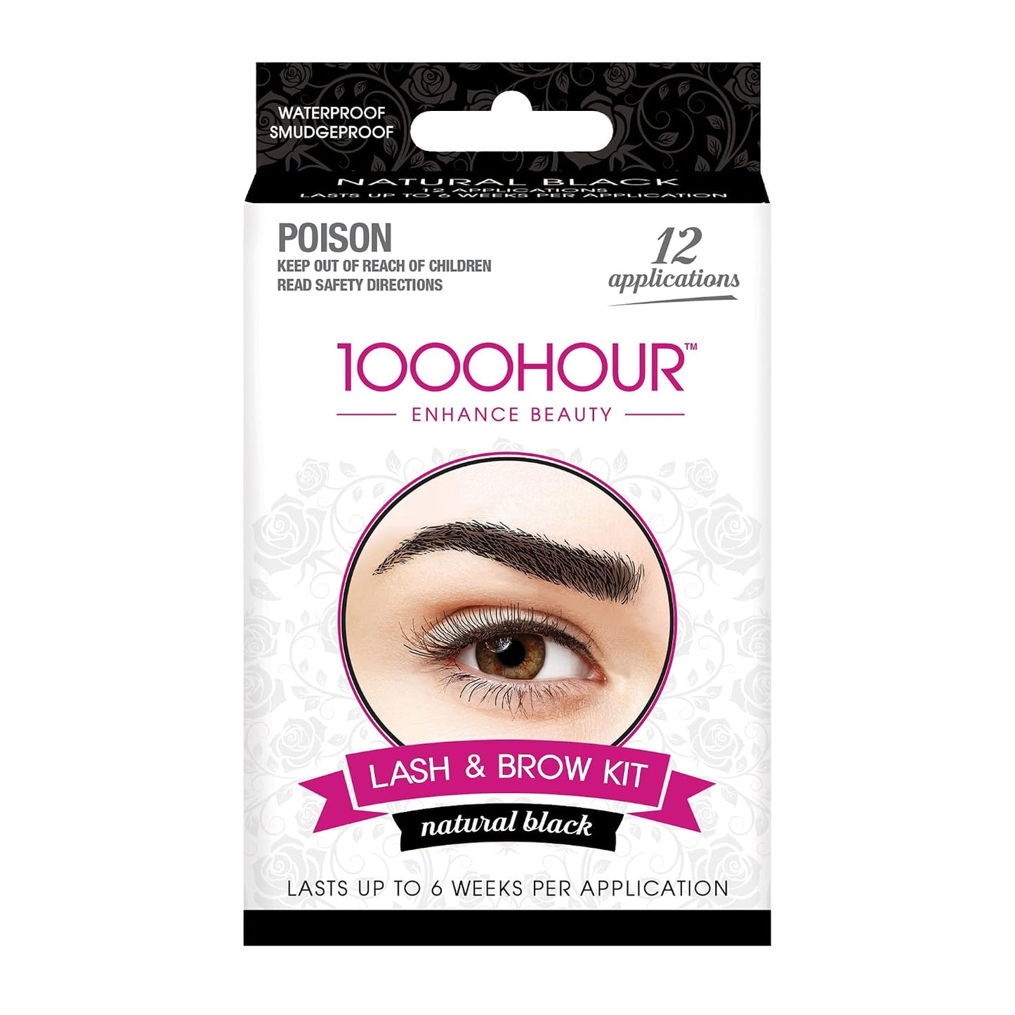 Professional Formula Lash and Brow Kit - Long-Lasting Eyebrow Mascara & Gel | 12 Applications, Black