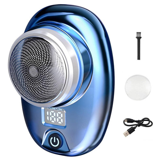 New Upgrade Mini Electric Razor, Electric Shaver, Pocket Size Portable USB Rechargeable Waterproof Shavers Easy One-Button Use Suitable for Men