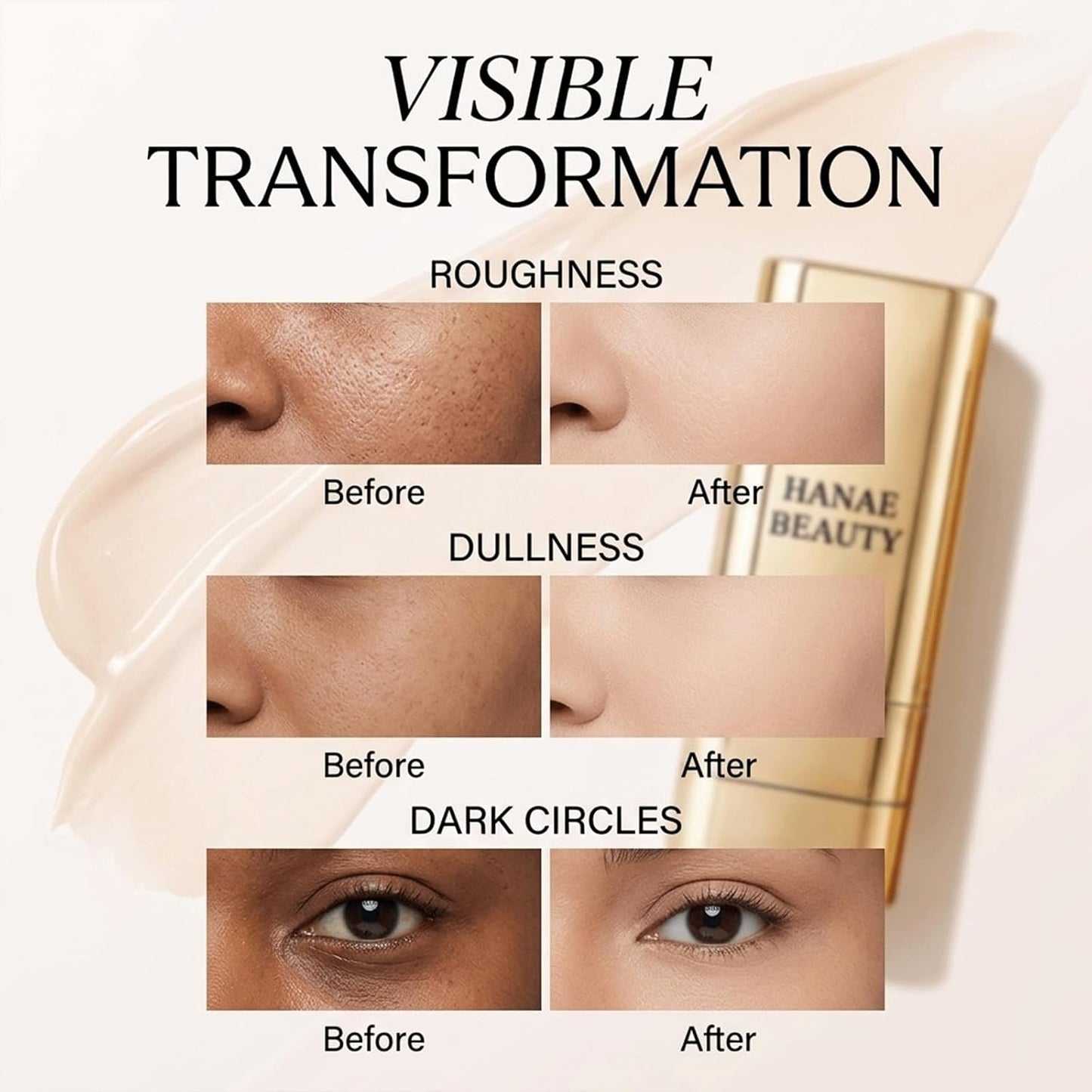 Korean Foundation Stick - Dual-Ended Long-Lasting Coverage | Natural Dewy Finish, 1 Piece