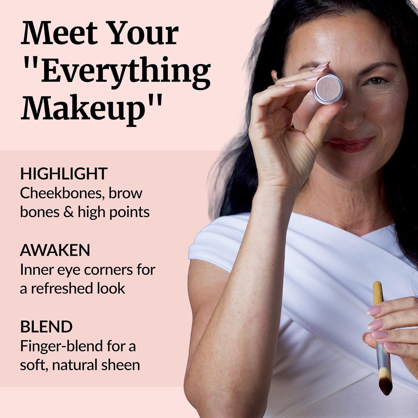 Vibriance Highlighter Shimmer Stick - All-in-One Makeup for Mature Skin | Lips, Cheeks & Eyes
