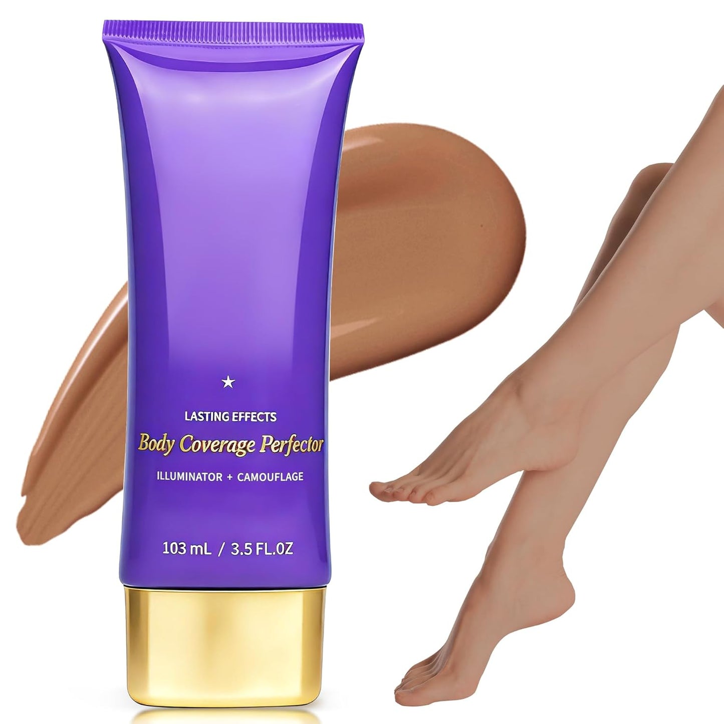 Tattoo Cover Up Makeup - Waterproof Body Concealer for Scars & Bruises | Long-Lasting 3.5oz in Bronze Radiance