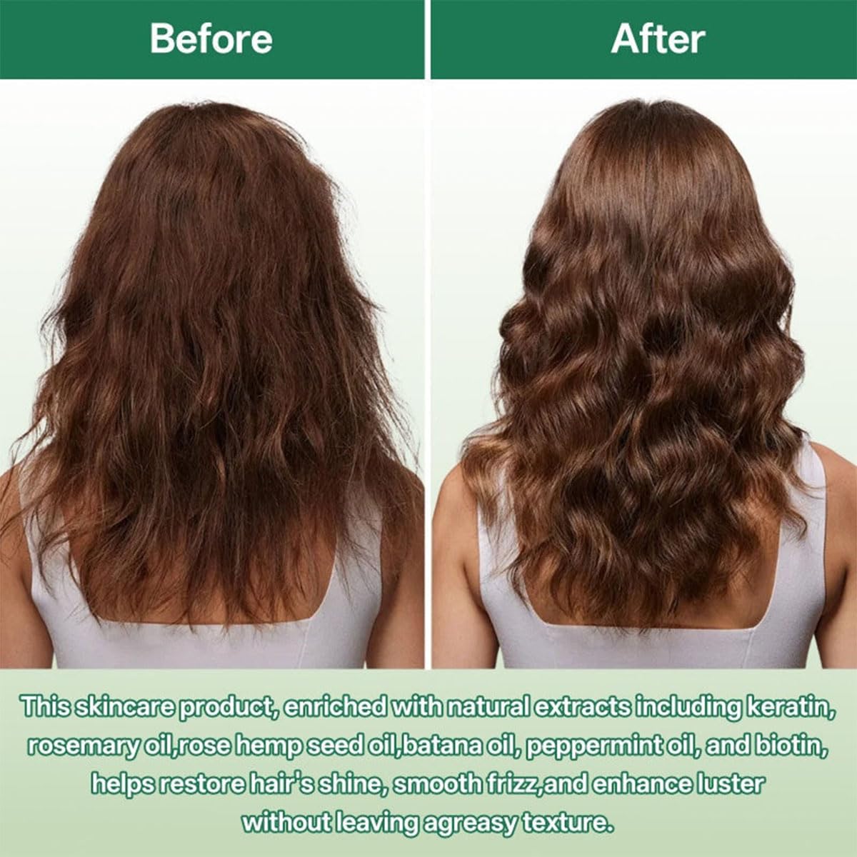 Hair Conditioning Mist Detangling Spray, Leave In Conditioner Spray, Complete Leave-In Conditioning Mist for Dry, Frizzy, Straight & Curly Hair (1PCS)
