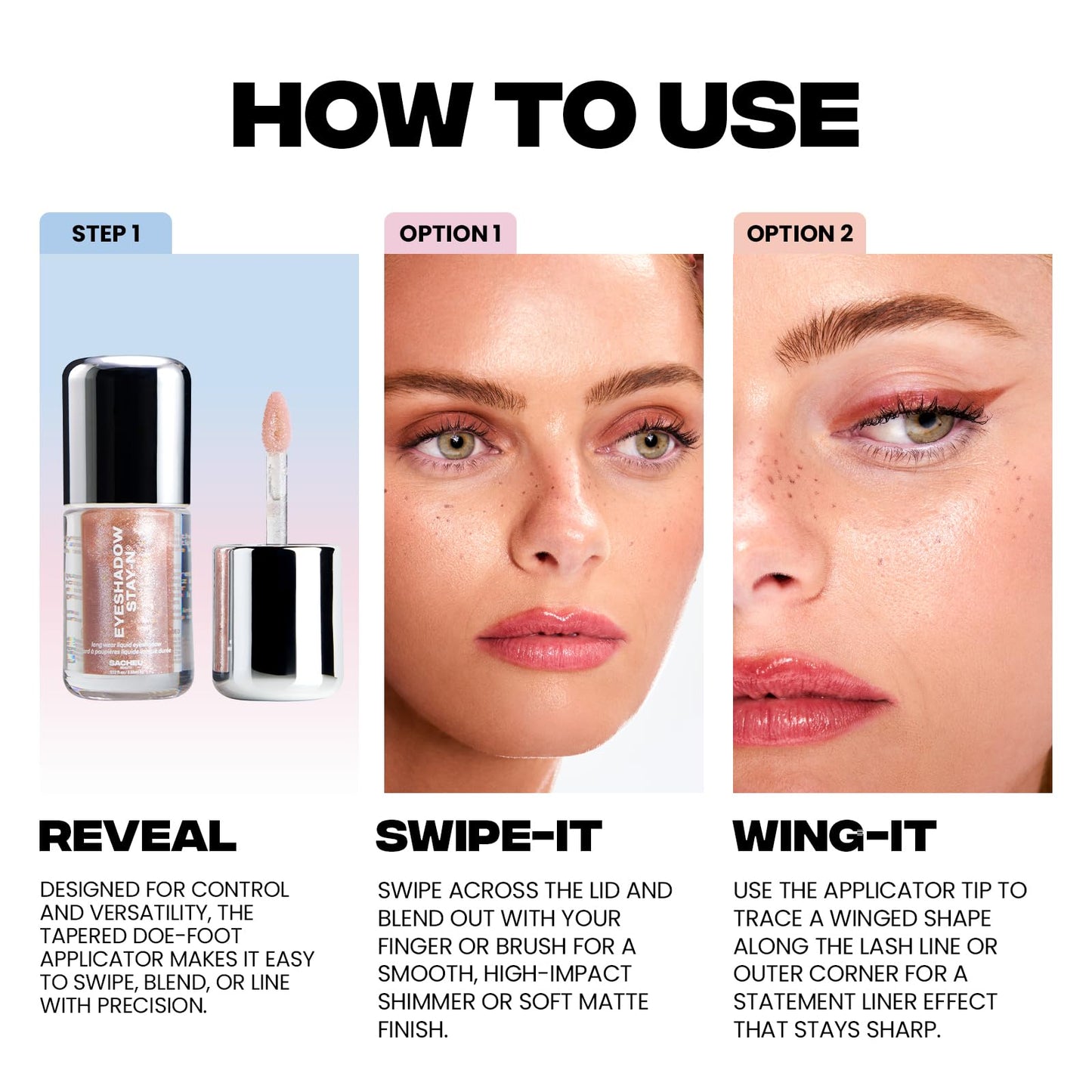 Sacheu Liquid Eyeshadow STAY-N Longwear Eye Makeup — Buildable Highly Pigmented & Blendable Eye Shadow Cream in Matte & Shimmer Finishes, Shu-ggah
