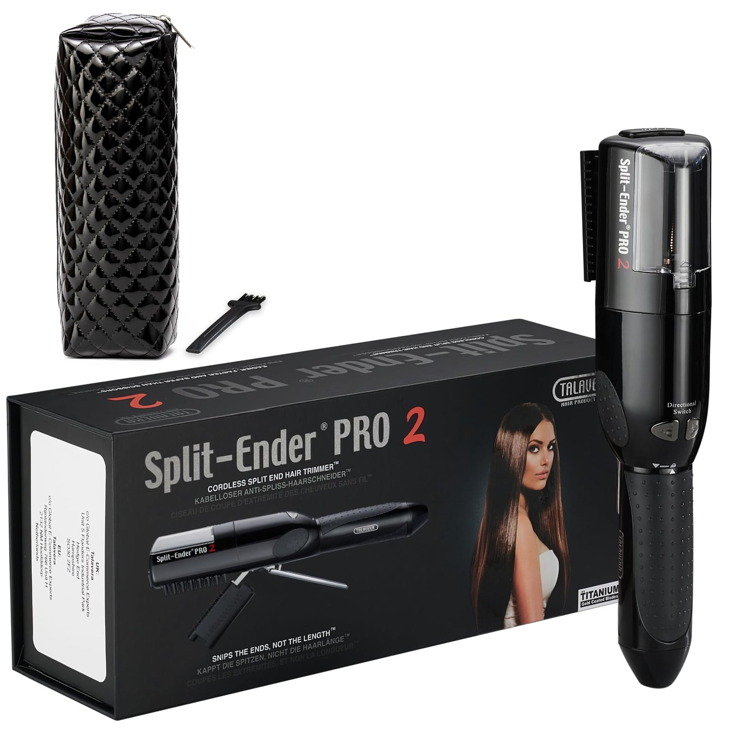 Split-Ender PRO - Original Professional Beauty Tool - Cordless Split End Hair Trimmer for Damaged, Dry, Brittle, Frizzy, Curly or Straight Hair