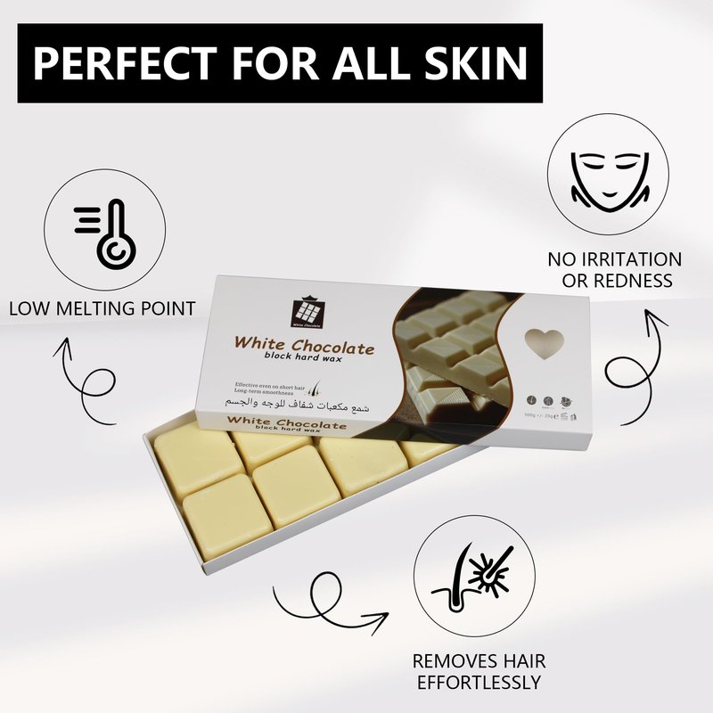 EarayWax 1 lb Wax Blocks for Hair Removal, Unscented Hard Wax for Sensitive Skin at Home, Wax Refill Perfect for Eyebrow, Facial, Brazilian Bikini, Legs and Full Body for Women and Men