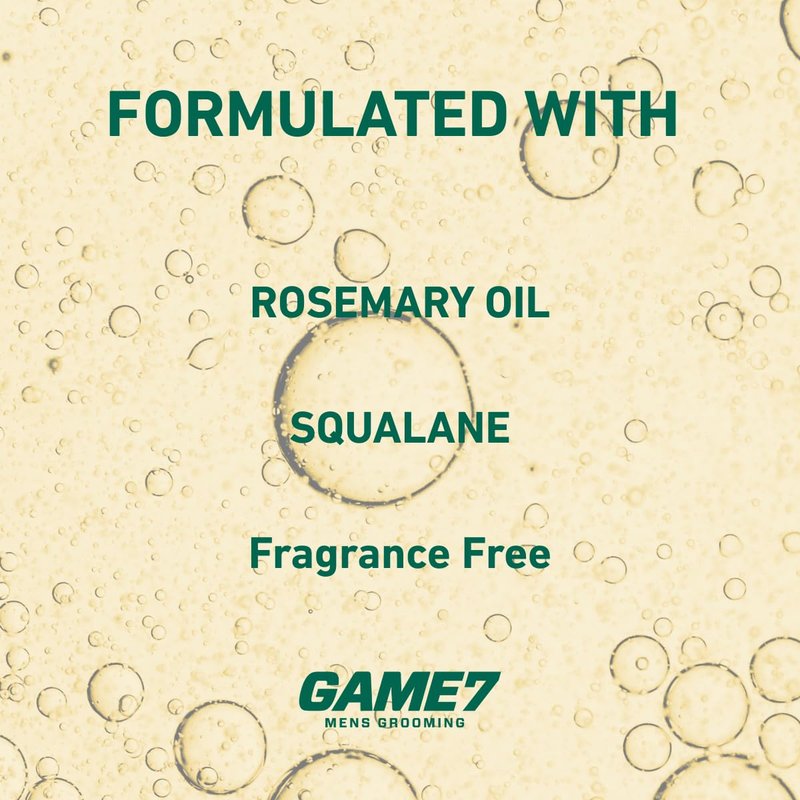 game7 Men's Grooming Beard Oil, Rosemary Oil and Squalane, Fast-Absorbing, Softens Hair