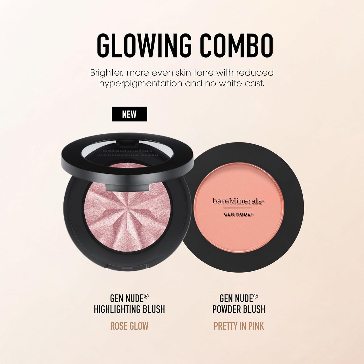 bareMinerals Gen Nude Powder Blush - Mineral-Based Blush for All-Day Wear | Buildable Matte Finish, Talc-Free, Vegan
