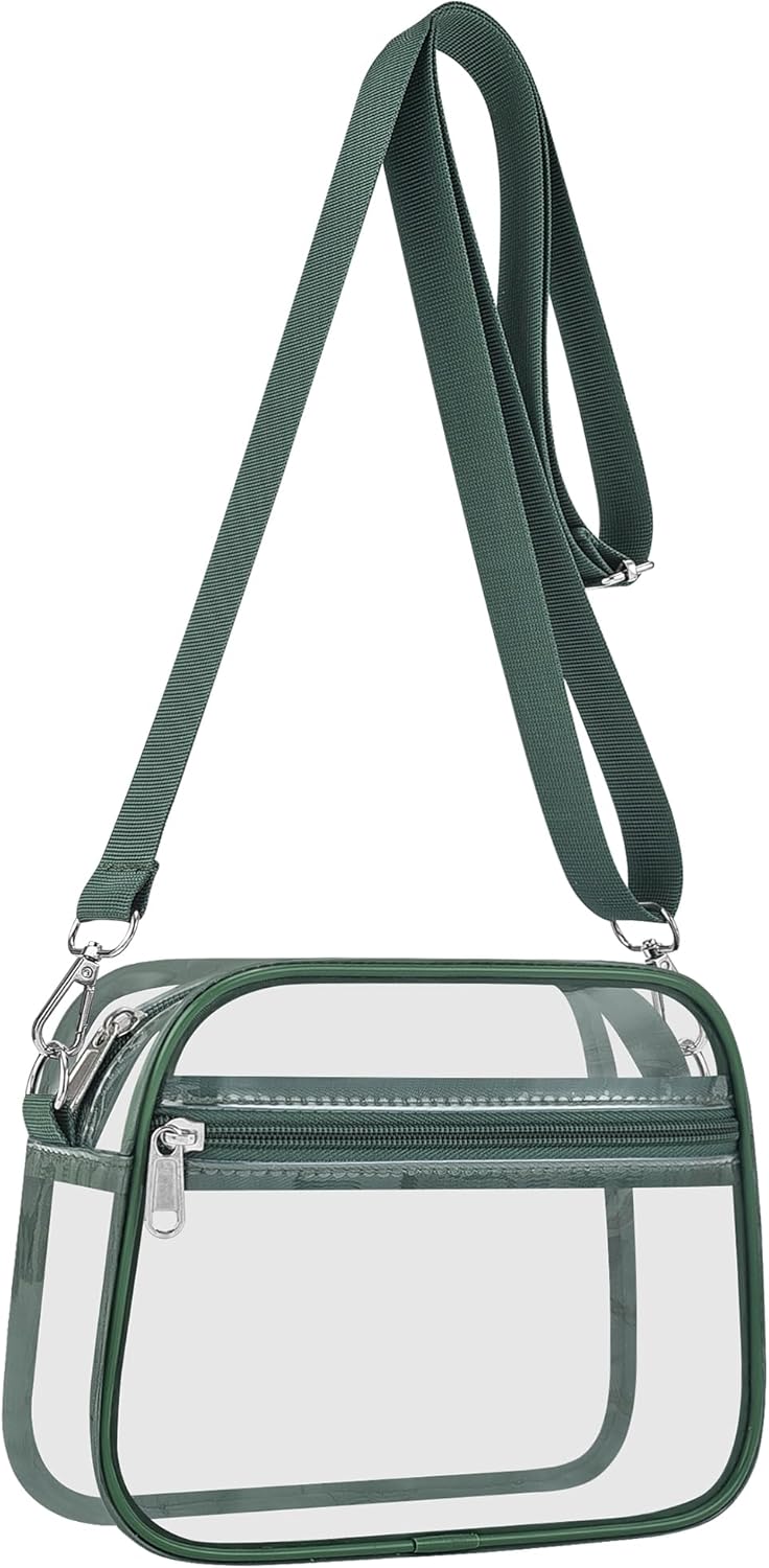 Clear Stadium Bag - Transparent Sports Fan Handbag with Adjustable Strap | Perfect for Concerts & Festivals