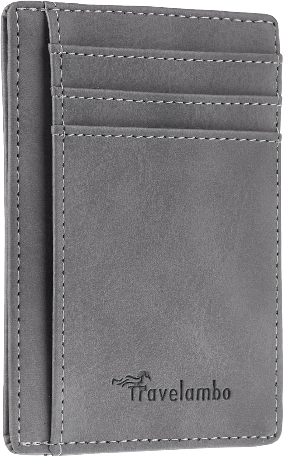 Minimalist Leather RFID Blocking Slim Wallet - Medium Size for Front Pocket Use