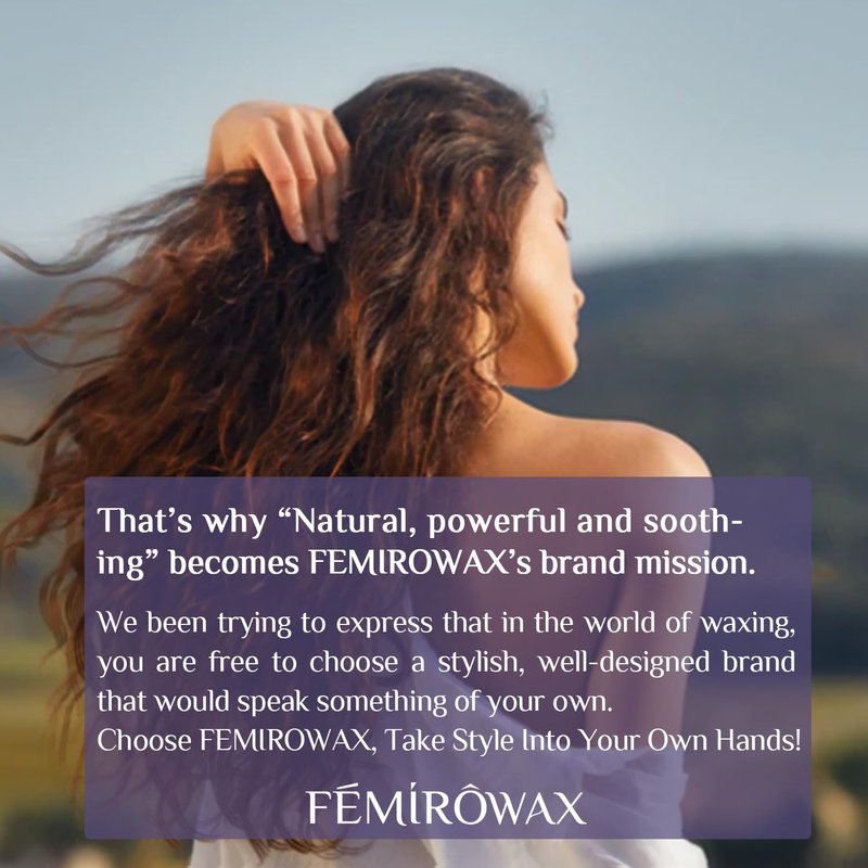 FEMIROWAX Wax Beads, 1lb Hard Wax Beans for Hair Removal Sensitive Skin with Unscented Formula Waxing Beads for Full Body Brazilian Bikini Face Eyebrow at Home Wax Refill for Women Men
