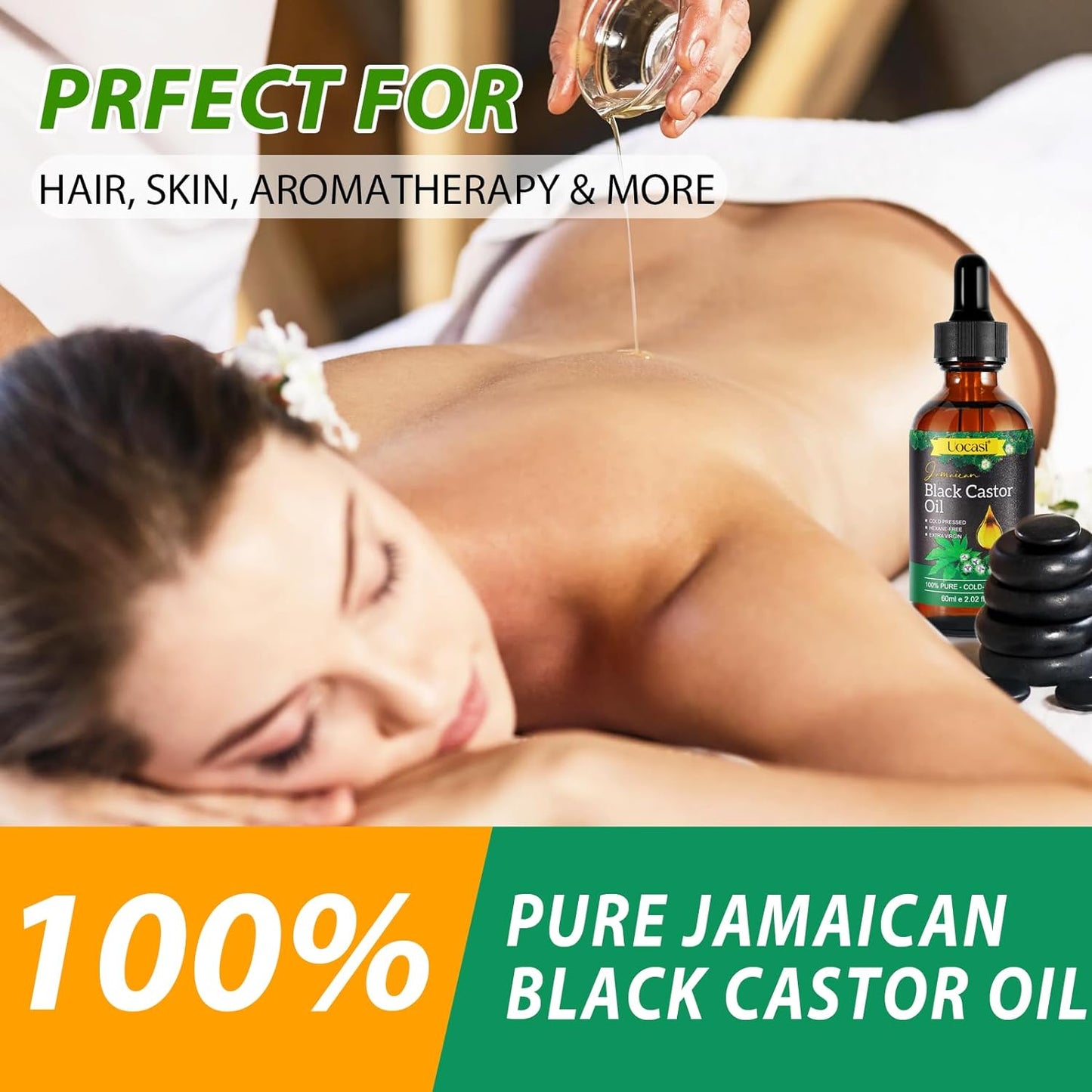 Jamaican Black Castor Oil - 100% Pure Organic Cold Pressed | Hair Growth, Eyebrow Nourishment & Skin Hydration