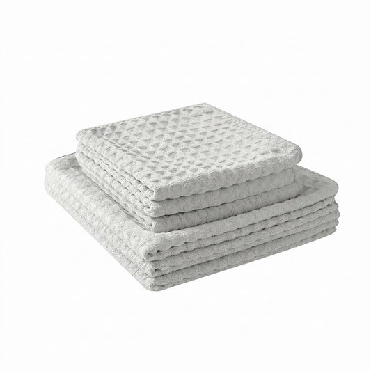 Microfiber Cleaning Cloth, 3 Pack 380GSM Waffle Weave Kitchen Rags Absorbent Lint Free Cleaning Cloths, Reusable Barista Towels for Coffee Bar Station and Home Kitchen Countertops