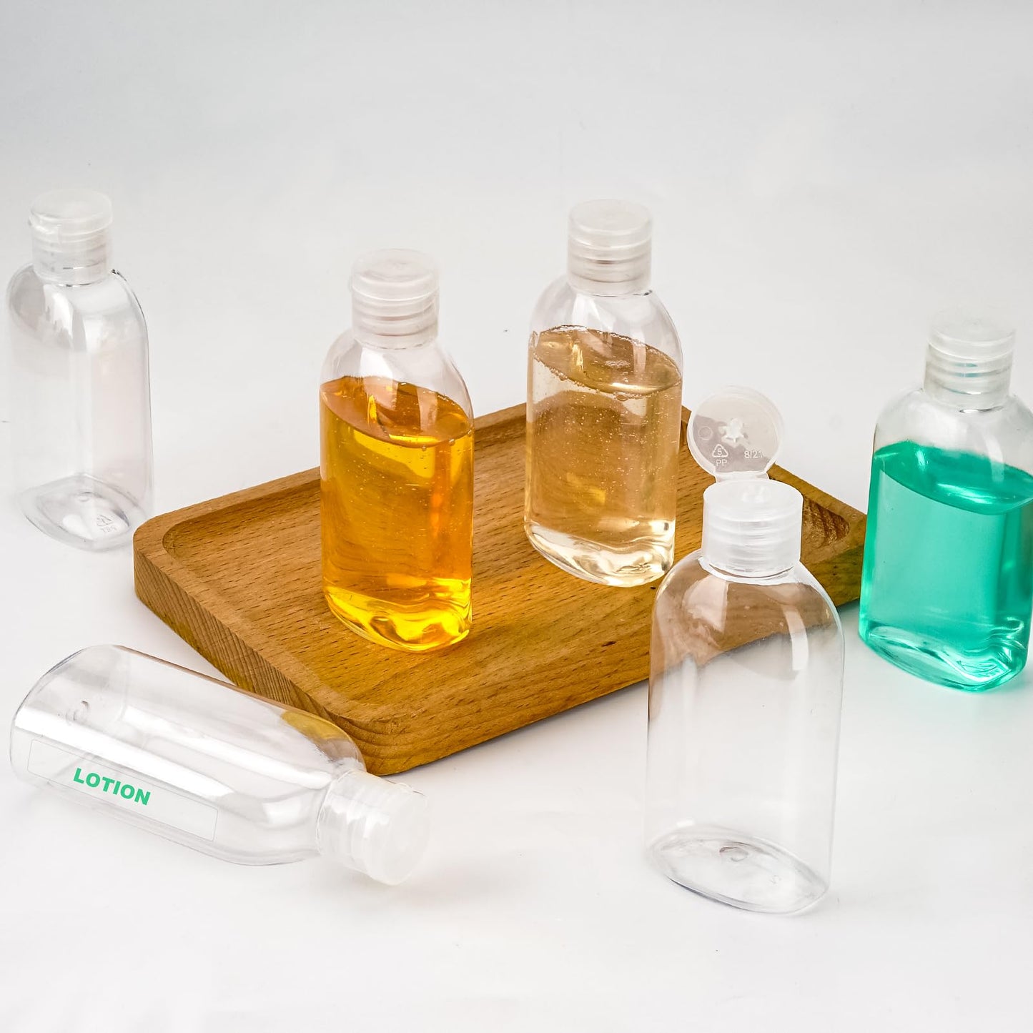 Cosywell 6pcs 3.4oz TSA Approved Clear Travel Shampoo Bottles