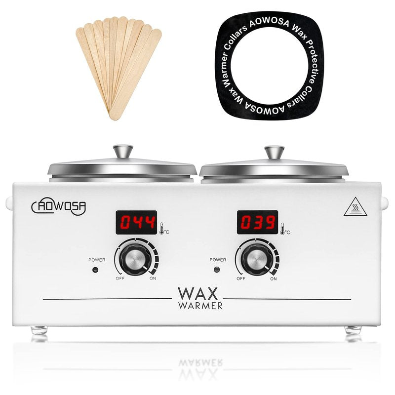AOWOSA Professional Digital Wax Heater Machine for Hair Removal, Large Wax Pot Warmer with Adjustable Temperature and Constant Temperature Function for Spa Beauty Salon Esthetician Home