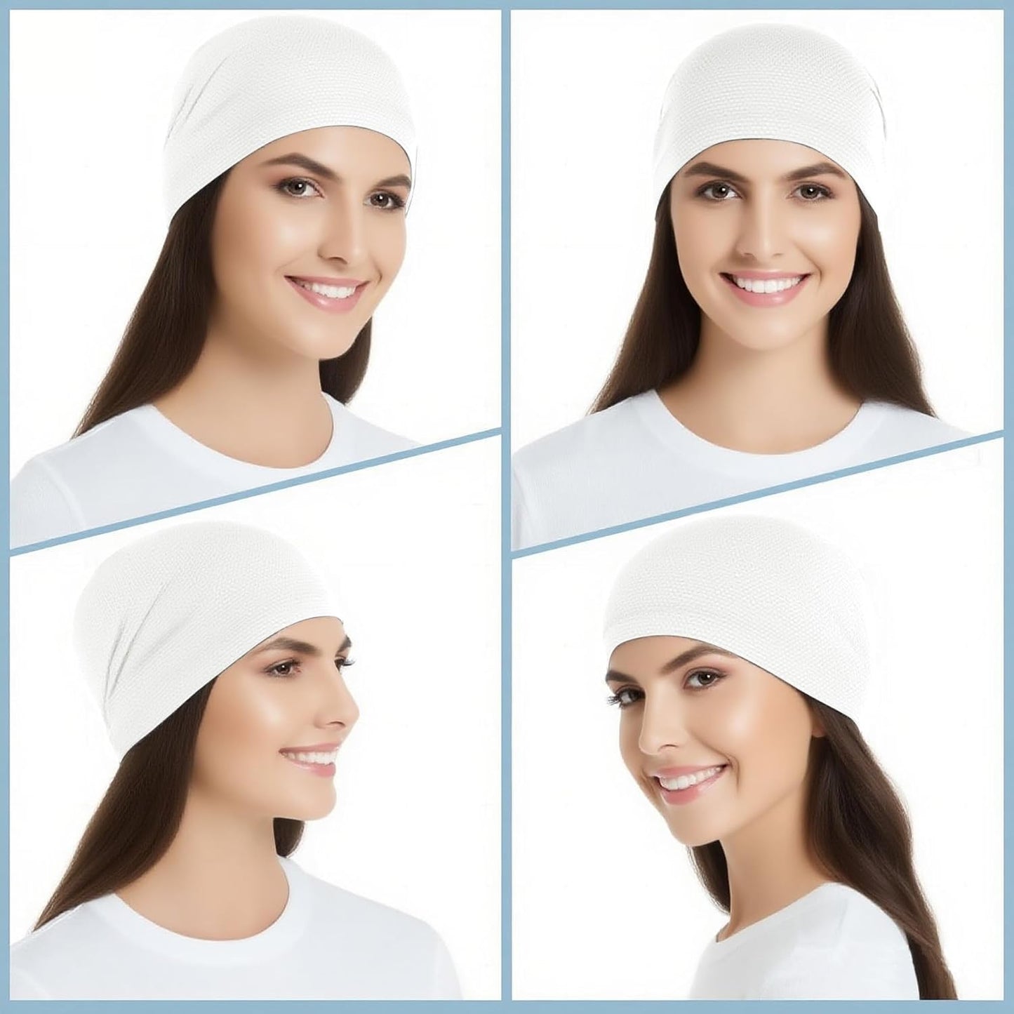 WTACTFUL 3-Pack Cooling Skull Caps - Breathable 3D Mesh Running Hats for Men & Women | Summer & Winter Use