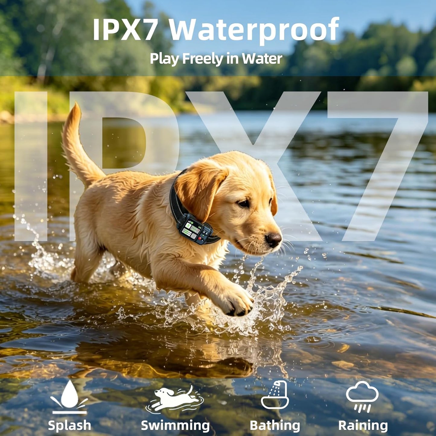 GPS Wireless Dog Fence System - Adjustable Range 49 to 6561ft | 3 Training Modes, Waterproof & Rechargeable