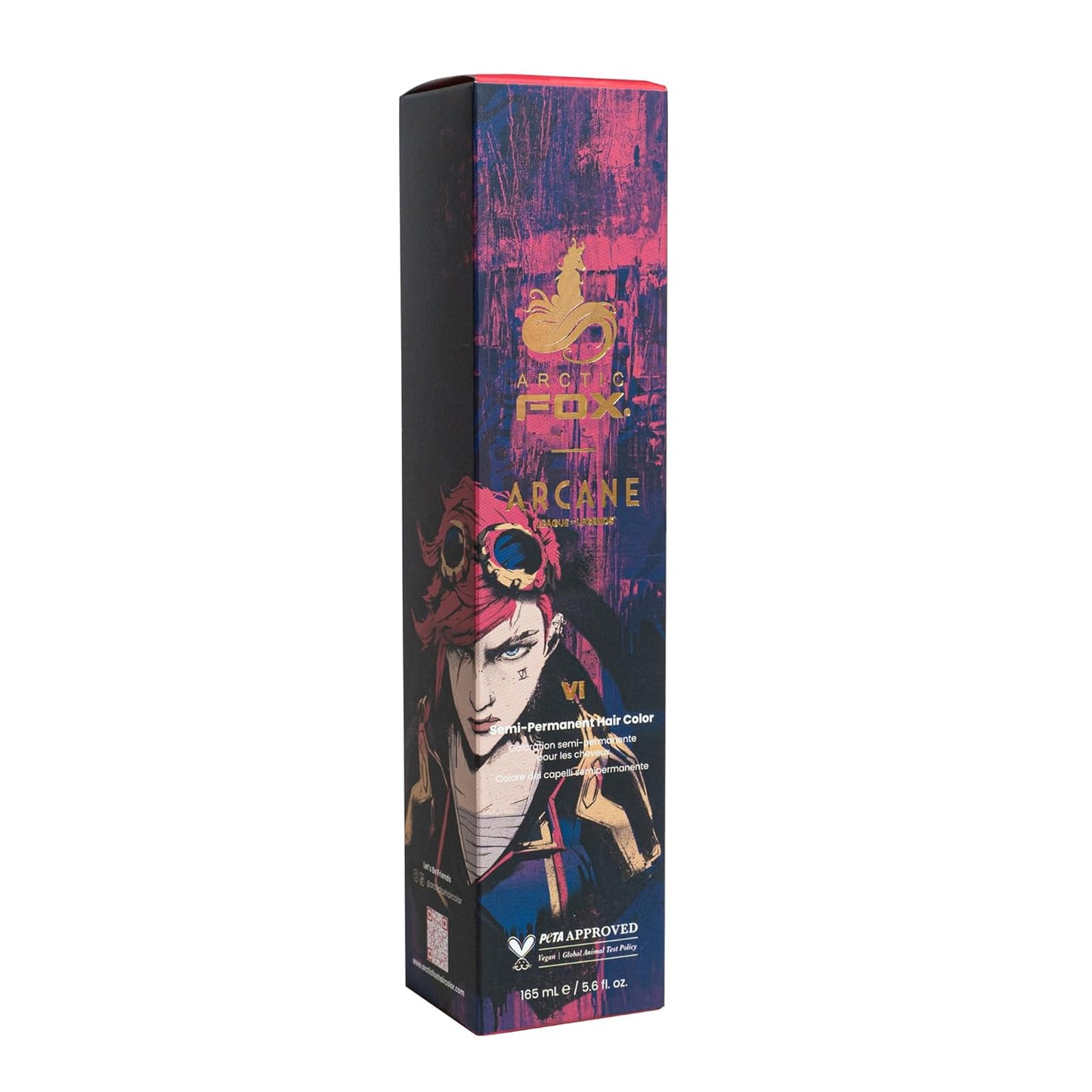 Arctic Fox Semi-Permanent Hair Dye - Vibrant Purple AF Color | Vegan, Ammonia-Free, 4 Fl Oz