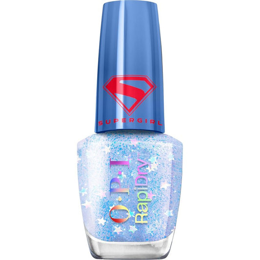 OPI RapiDry Quick Dry Nail Polish - Smudge Proof, Fast Drying in 60 Seconds | Crème & Shimmer Finishes | Supergirl Limited Edition