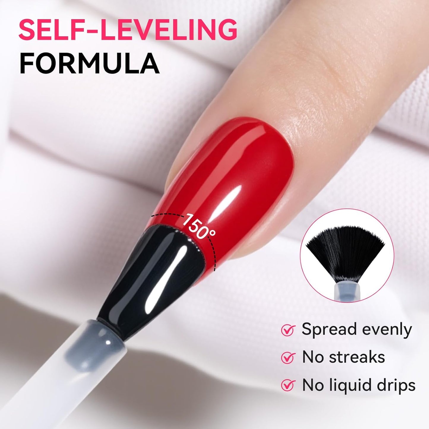 Gel Top Coat - 2 PCS 15ml No Wipe Diamond-Shine Gel Nail Polish | Long-Lasting Clear Formula for Home DIY