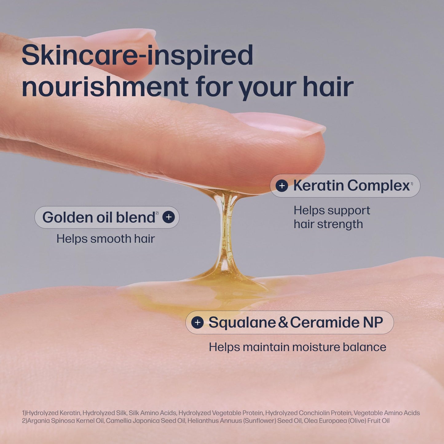 UNOVE Deep Damage Silk Oil Essence Hair Serum 70ml/2.4fl.oz | Nourishing Hair Oil for Dry, Frizzy, and Damaged Hair | Lightweight Smoothing Serum | Frizz Control and Split End Care | Heat Protection