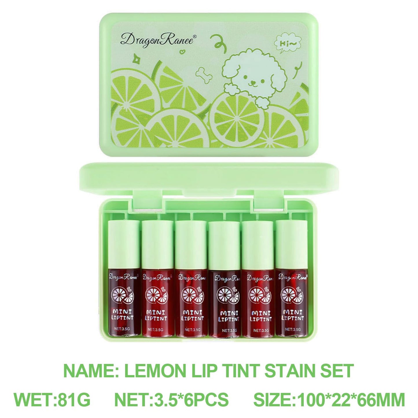 Eakroo 6 Colors Lemon Lip Tint Stain, Lip Stain Long Lasting Waterproof, Korean Lip Gloss, Lip Liner Stain, Cute Stuff, Cute Things, Make Up, Makeup Kit, Non-Stick Cup, High Pigment, Vivid Color